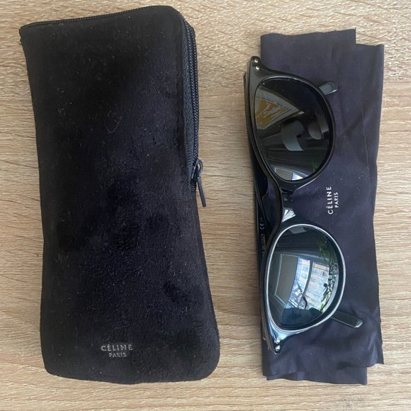 Womens Celine Sunglasses CL41407 Black - Picture 7 of 8